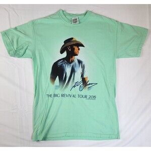 Kenny Chesney Big Revival Tour 2015 Double Side Graphic Concert Shirt Medium